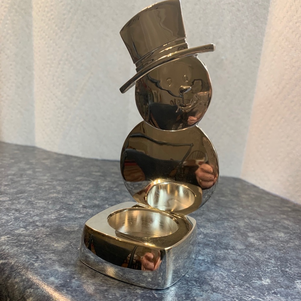 Regent Square 6” Silver Plated Candle Holder